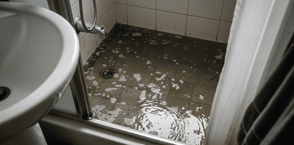 Đường thoát nước chậm, gây ứ đọng tại nhà vệ sinh