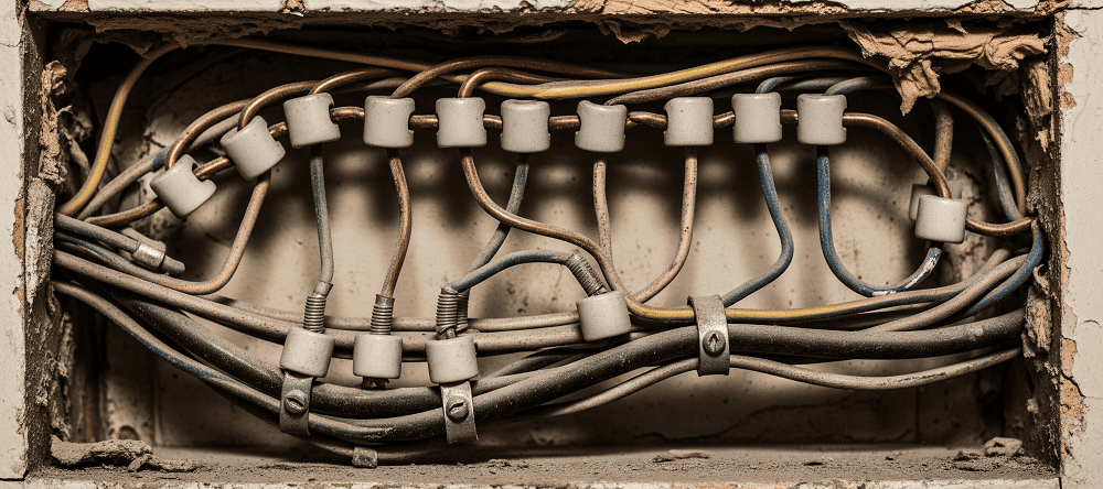 Hệ thống dây điện âm tường đã quá cũ, dễ chập cháy